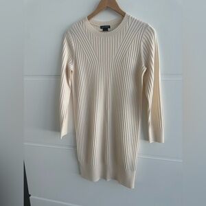Elegant Cream Knit Dress By Club Monaco
